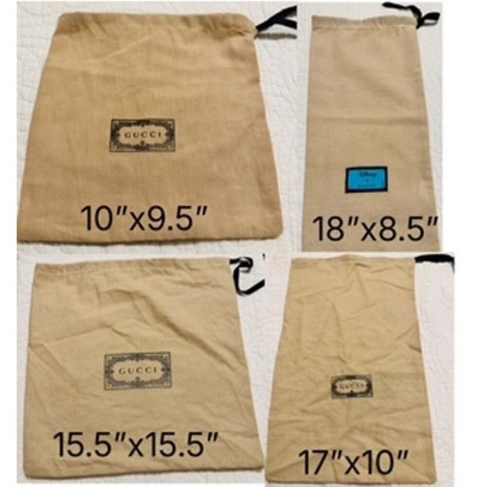Gucci Authentic Linen Dust Bags Set of 4